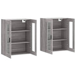 Wall Mounted Cabinets 2 pcs Grey Sonoma Engineered Wood 3197959