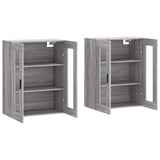 Wall Mounted Cabinets 2 pcs Grey Sonoma Engineered Wood 3197959
