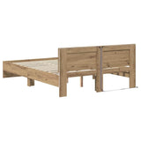 Bed Frame Artisan Oak 160 x 200 cm Engineered Wood 3403614