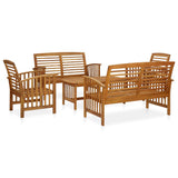 Garden Lounge Set Natural wood Solid Acacia wood Large Seats Many 3057973