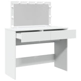Dressing Table with LED White 100x40x120 cm 848206