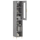 Highboard Grey Sonoma 34.5x34x180 cm Engineered Wood 3199359