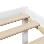 Bookcase Bed without Mattress White 100x200 cm Solid Wood Pine 3321566