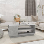 ZNTS Coffee Table Concrete Grey 102x55x43 cm Engineered Wood 810284