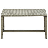 Coffee Table Beige 70x40x38 cm Poly Rattan 46395