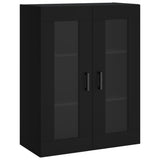 Wall Mounted Cabinet Black 69.5x34x90 cm 828477