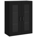 Highboard Black 69.5x34x180 cm Engineered Wood 3198722