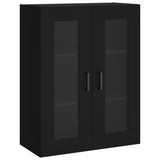 Highboard Black 69.5x34x180 cm Engineered Wood 3198722