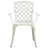 Garden Chair White Cast aluminium Medium Ergonomic Garden Chair 3216321