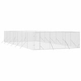 Outdoor Dog Kennel Silver 6x14x2 m Galvanised Steel 3190462