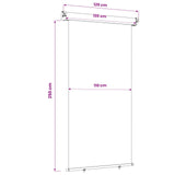 Balcony Side Awning 100% polyester iron steel 42035267