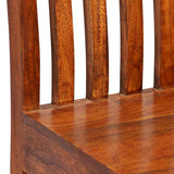 Dining Chair Set of 6 Brown Solid acacia wood Standard Durable 275274