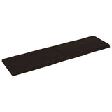 Table Top Dark Brown 180x50x cm Treated Solid Wood Live Edge 364043