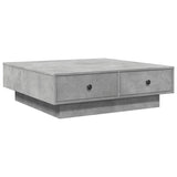 Coffee Table Concrete Grey 90x90x28 cm Engineered Wood 848090
