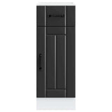 Kitchen Base Cabinet Lucca Black Engineered Wood 853698