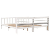 Bed Frame without Mattress White 180x200 cm Super King Solid Wood Pine 3306587
