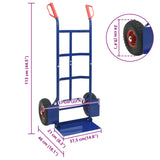 Extendable Hand Trolley Blue and Red 57 x 46 x 113 cm Steel 4019014