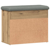 Shoe Bench Artisan Oak 62x32x50 cm Engineered Wood 857630
