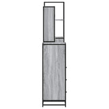 4 Piece Bathroom Furniture Set Grey Sonoma Engineered Wood 3301258