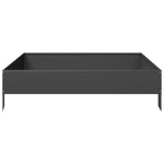 ZNTS Garden Raised Bed Black 100x100x26 cm Steel 851017