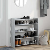 Shoe Rack Grey Sonoma 80x25x81 cm Engineered Wood 859910
