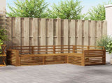 Outdoor Sofa Set 4 pcs Natural Solid Acacia Wood 3373384