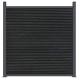 Fence Panel Grey 1737x186 cm WPC 3282798