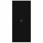 Wardrobe with Storage Black 80 x 51 x 180 cm Engineered wood 3333855