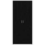 Wardrobe with Storage Black 80 x 51 x 180 cm Engineered wood 3333855