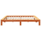 Bed Frame without Mattress Wax Brown 180x200 cm Super King Solid Wood Pine 3308731