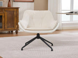 Home office chair, artificial leather armchair, low-seat vanity chair Ideal for living room and W5807P482546