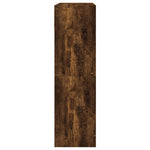 ZNTS Shoe Cabinet with 2 Flip-Drawers Smoked Oak 80x34x116 cm 3214410