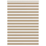 ZNTS Zebra Blind Sand Brown 160x200 cm Fabric Width 155.9 cm Polyester 4014585