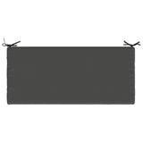 2-Piece Bench Cushions SOEST 2 pcs 100% Polyester Anthracite 949279