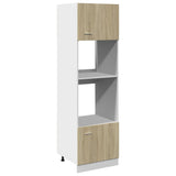 Microwave Cabinet Lyon Sonoma Oak 60x57x207 cm Engineered Wood 849627