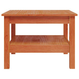 Coffee Table Wax Brown 55x55x40 cm Solid Wood Pine 847175