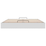 Ottoman Bed Frame without Mattress White Super King Faux Leather 3310832
