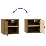 Wall Cabinets 2 pcs Honey Brown 31.5x30x30 cm Solid Wood Pine 818362