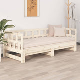 Pull-out Day Bed without Mattress Solid Wood Pine 2x cm 820227