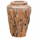 Decoration Vase 40x60 cm Solid Teak Wood 285211