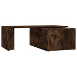 Coffee Table Smoked Oak 150x50x35 cm Engineered Wood 815468