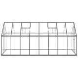 Greenhouse with Base Frame Anthracite 445x169x195 cm Aluminium 3266334