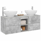 Bathroom Furniture Set 3 pcs Concrete Grey 49.5 x 44.5 x 65 cm 3405902