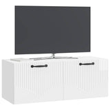 Wall-Mounted TV Cabinet High Gloss White 78.5 x 31 x 30 cm 899059