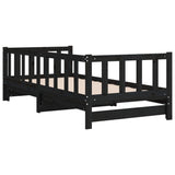 Pull-out Day Bed without Mattress Black 2xcm 814668