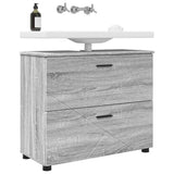 Bathroom Cabinet with Drawer Grey Sonoma 76.5 x 35 x 64 cm 883300