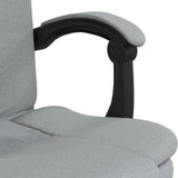 Reclining Office Chair Light Grey Fabric 349794