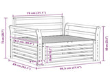 2 Piece Outdoor Sofa Natural 3436394