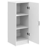 Sideboard High Gloss White 33 x 34.5 x 87 cm Engineered Wood 895749