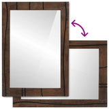 Bathroom Mirror Rectangular with Mirror Walnut 50 x 2.5 x 70 cm 4018039